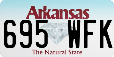 AR license plate 695WFK