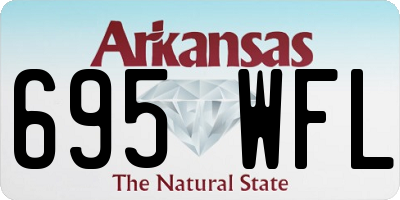 AR license plate 695WFL