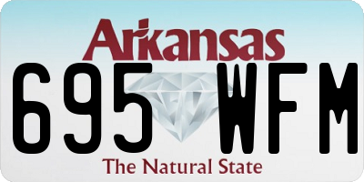 AR license plate 695WFM