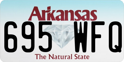 AR license plate 695WFQ