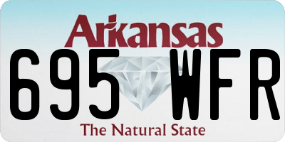 AR license plate 695WFR