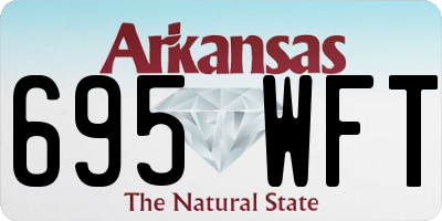 AR license plate 695WFT