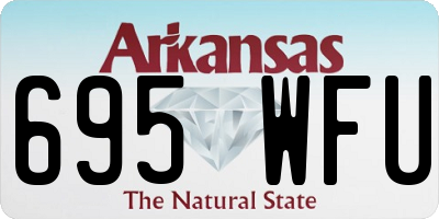 AR license plate 695WFU