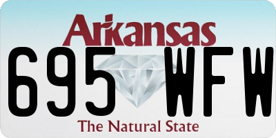 AR license plate 695WFW