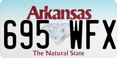 AR license plate 695WFX