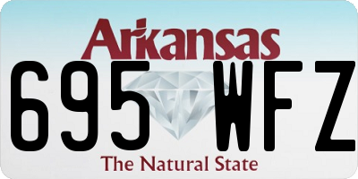 AR license plate 695WFZ