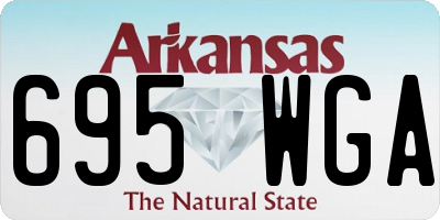 AR license plate 695WGA