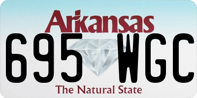 AR license plate 695WGC