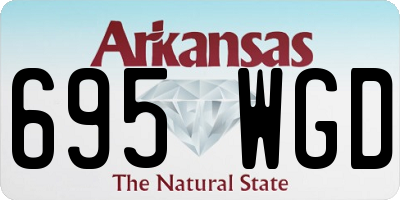 AR license plate 695WGD