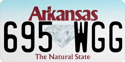 AR license plate 695WGG