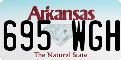 AR license plate 695WGH