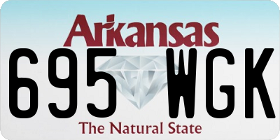 AR license plate 695WGK
