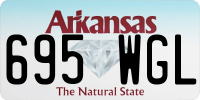 AR license plate 695WGL