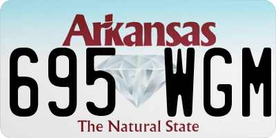 AR license plate 695WGM