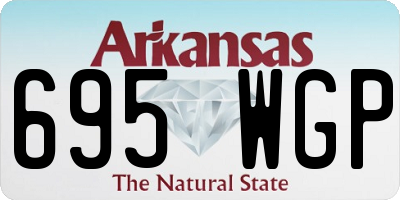 AR license plate 695WGP