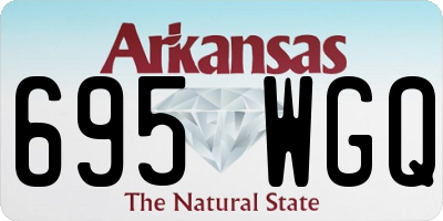 AR license plate 695WGQ
