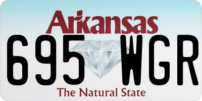 AR license plate 695WGR