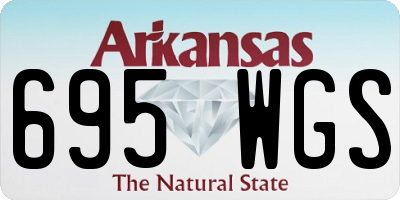 AR license plate 695WGS