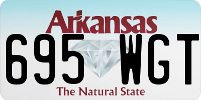AR license plate 695WGT
