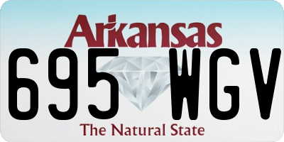 AR license plate 695WGV
