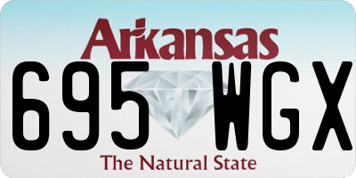 AR license plate 695WGX