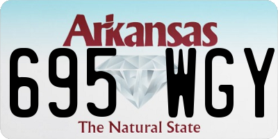 AR license plate 695WGY
