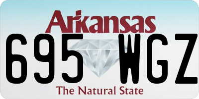 AR license plate 695WGZ