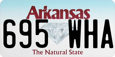 AR license plate 695WHA