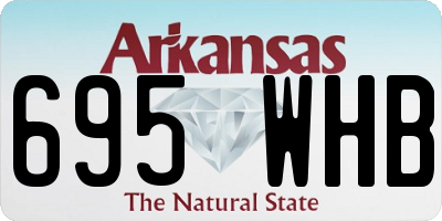 AR license plate 695WHB