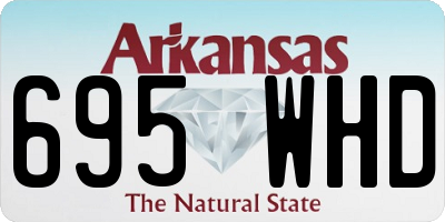 AR license plate 695WHD