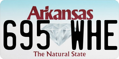 AR license plate 695WHE