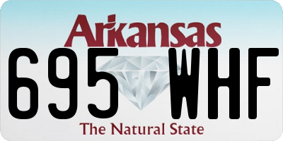 AR license plate 695WHF
