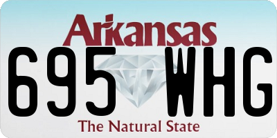AR license plate 695WHG