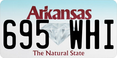 AR license plate 695WHI