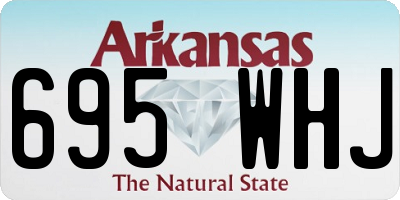 AR license plate 695WHJ
