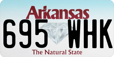AR license plate 695WHK