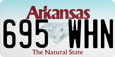 AR license plate 695WHN