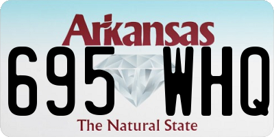 AR license plate 695WHQ