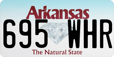 AR license plate 695WHR