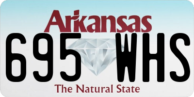 AR license plate 695WHS