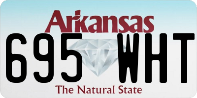 AR license plate 695WHT
