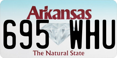 AR license plate 695WHU