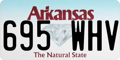 AR license plate 695WHV