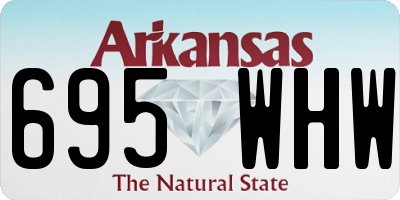 AR license plate 695WHW