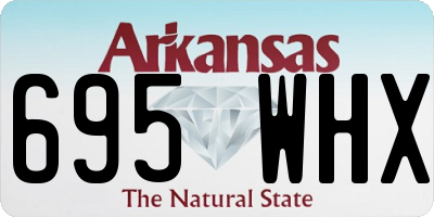 AR license plate 695WHX