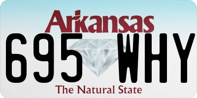 AR license plate 695WHY