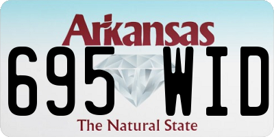 AR license plate 695WID