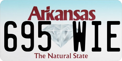 AR license plate 695WIE