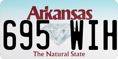 AR license plate 695WIH