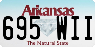AR license plate 695WII